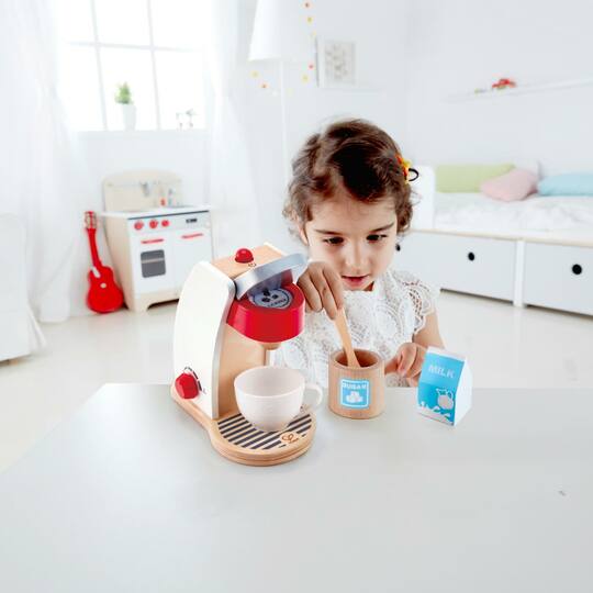 Hape White My Coffee Machine Kitchen Playset